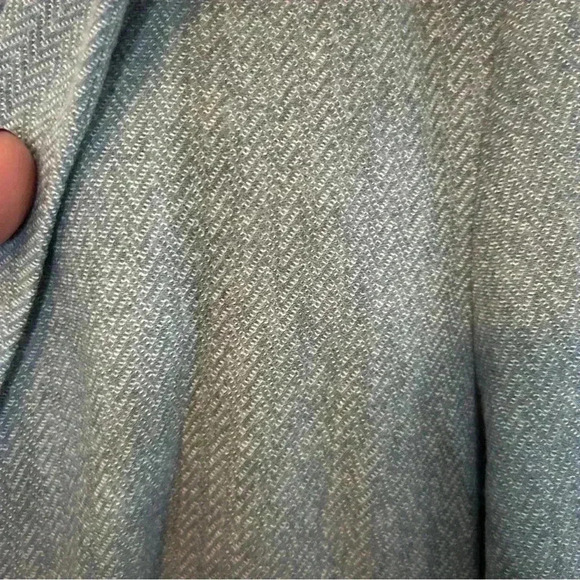 LOFT Herringbone Heathered Blue Blazer with Elbow Patches Size 6 - Picture 5 of 5